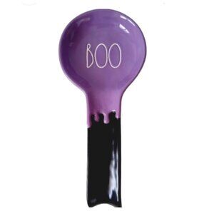 NEW Rae Dunn Halloween Boo Slime Purple Spoon Rest  ☠️👻